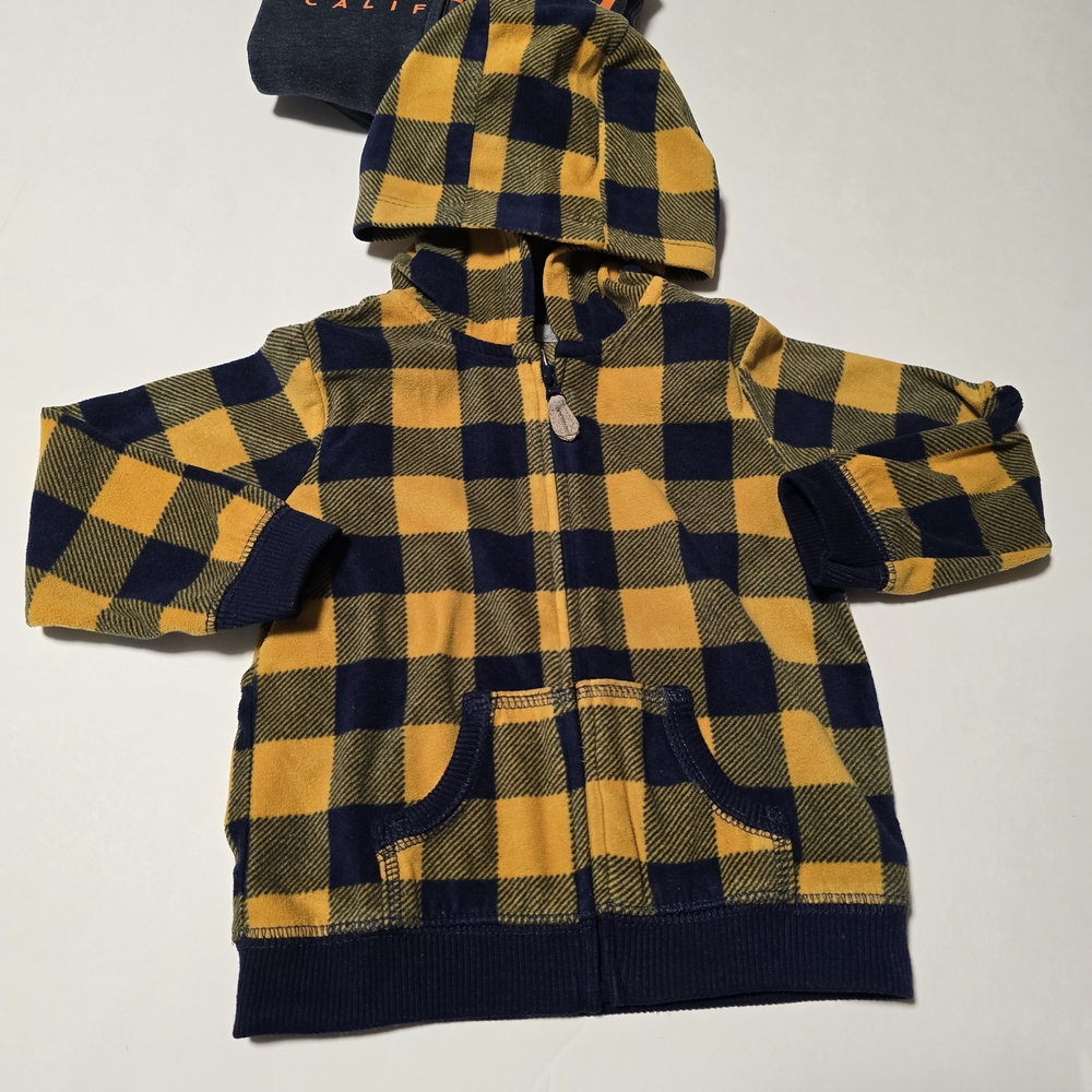 18-24M Boys Onsies, Sweaters, Sweatpants, Footie & Plush Dog Bundle - 10 Items - Picture 15 of 16